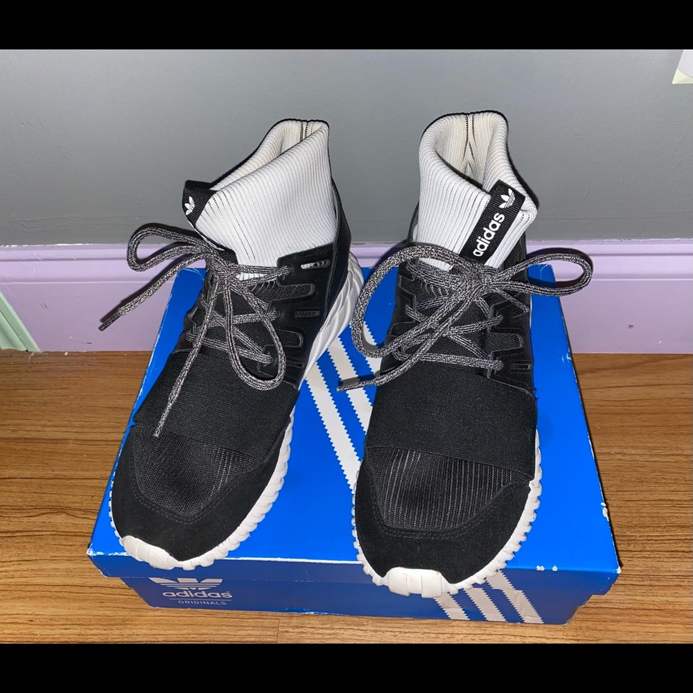Adidas Tubular Doom Black and White Ying Yang - Picture 6 of 6